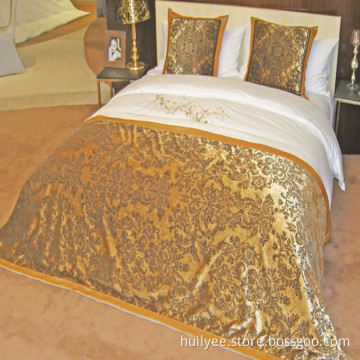 100% Cotton Embroidery Hotel Bedding Set Bed Sheet